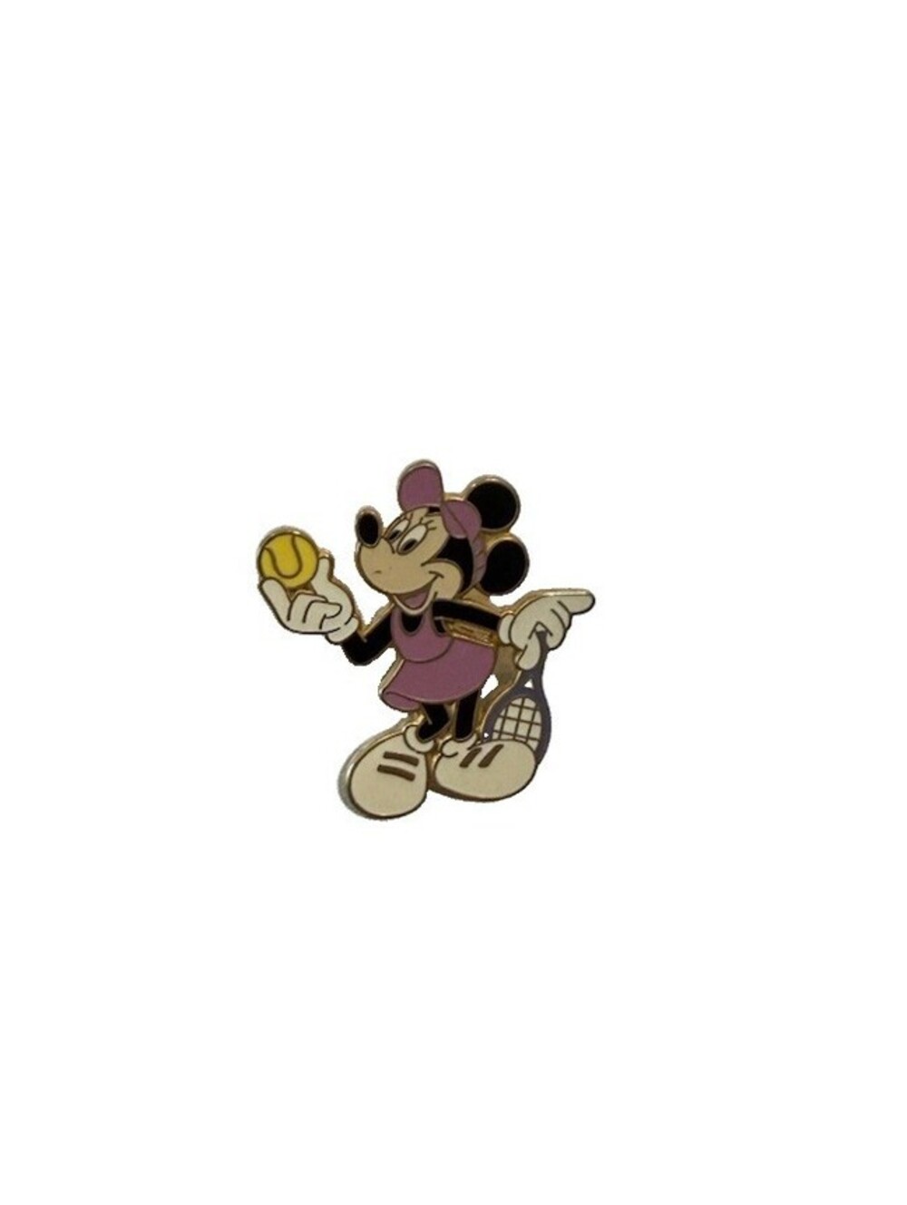 Vintage Disney Pin, 90s, Minnie Mouse Tennis Player, Racket Ball Sports